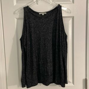 Green Envelope Cold Shoulder Long Sleeve Top